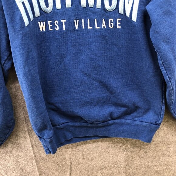 Rich Mom West Village Sweatshirt Womens Small S Blue Crewneck New York Pullover - Picture 4 of 8